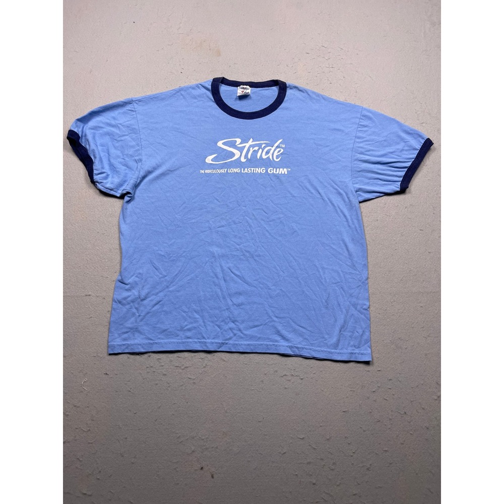Jerzees Stride Gum T-Shirt Cotton Blend Blue XL Mens